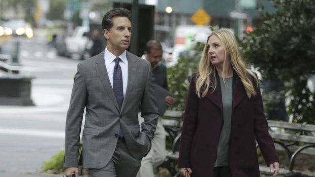 Ben Shenkman and Hope Davis in For the People