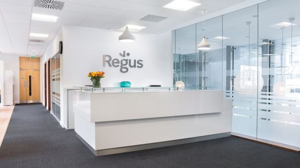 Regus reception.