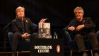 Musician Paul McCartney and poet Paul Muldoon on stage at the Southbank Centre’s Royal Festival Hall in London on November 5th. Photograph: Mark Allan/MPL