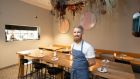 Chef Kevin Burke in Library St, the former Allta restaurant in Dublin 2. Photograph: Naoise Culhane