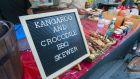 Kangaroo a and crocodile meat skewers for sale at a food truck in Sydney, Australia. Photograph: iStock