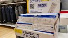 Antigen test kits for sale in a  Dunnes Stores outlet in  Dublin. Photograph: Gareth Chaney/Collins