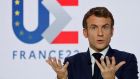 French president Emmanuel Macron wants “to design a new European model for growth . . . a model of production and of solidarity” which could “create wealth and protect its social model”. Photograph: Ludovic Marin 