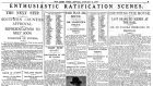 Reports on the vote in The Irish Times on January 9th, 1922