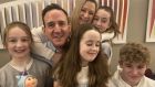 Richard O’Halloran reunited with his wife Tara and four children at Dublin Airport this morning. His wife tweeted: ‘Thank you everyone for all your support. We are so unbelievably happy to have him back…’