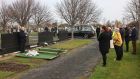 The funerals of Miroslaw Sierakowski and Robert Matacz, two homeless men, at Dardistown Cemetery, Dublin. Photograph: Dara MacDónaill/The Irish Times