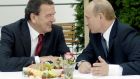 Former German chancellor Gerhard Schröder has already held several hours of talks with Russian president Vladimir Putin. File photograph: Getty
