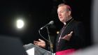 Archbishop Eamon Martin said the Catholic Church was ‘modelling what we’re hoping our parishioners will also do in their own homes’. Photograph: Dara Mac Donaill / The Irish Times
