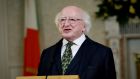 President Michael D Higgins: ‘Of course, Covid is not over. The pandemic is still rampant in many parts of the world, particularly in poorer countries that have limited access to vaccines.’ Photograph: Maxwells