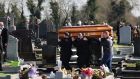 The funeral of Tom Duffy (of Duffy’s circus) at St. Ultan’s Church, Bohermeen, Navan, Co. Meath. Photograph: Dara Mac Dónaill / The Irish Times