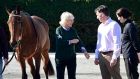 ‘You can’t beat a good mare,’  Camilla tells  Henry de Bromhead and winning jockey Rachael Blackmore. Photograph:  Stuart C  Wilson/Getty