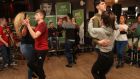 All Ireland Champion Set Dancers from Spa GAA Club performing on RTÉ Raidió na Gaeltachta. Photograph: Valerie O’Sullivan