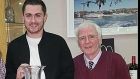 Shane Murphy (left) with his father ‘Weeshie’ Murphy. Photograph: Provision