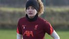 Leanne Kiernan: ‘It’s just been an all-round great year, thank God. For us to get Liverpool promoted, up to where they belong because this is such a massive club, is a dream.’ Photograph:   Nick Taylor/Liverpool FC/Liverpool FC via Getty Images