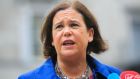 Mary Lou McDonald commended Lithuania on becoming the first EU member state to expel its Russian ambassador. Photograph: Gareth Chaney/Collins