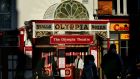 Dublin City Council received two objections to a plan to change the colour of the Olympia Theatre’s facade from its traditional red. Photograph: Kate Geraghty