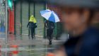 Rain, showers and the possibility of hail are forecast for much of the bank holiday weekend. File photograph: Alan Betson/The Irish Times