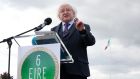 President Michael D Higgins: ‘It is surely necessary to address the roots of the assumptions that are sustaining these exclusions.’ Photograph: Sam Boal RollingNews.ie