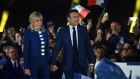 President Emmanuel Macron and his wife Brigitte: The odds of Macron uniting the centre are probably better than those of Le Pen or Mélenchon uniting the extremes. Photograph: Aurelien Meunier/Getty 