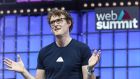 Web Summit chief executive Paddy Cosgrave, speaks during the first day of the 2021 event in Lisbon. Photograph: EPA/Antonio Cotrim