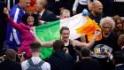 On today’s In the News podcast, we take a look back at Katie Taylor’s unstoppable rise to boxing glory, tracking her steps from Bray right up to Madison Square Garden. Photograph:  epa/Jason Szenes