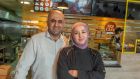 Izz Cafe proprietors Izz and Eman Alkarajeh. Photograph: Michael Mac Sweeney/Provision