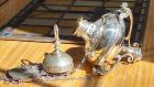 The seminary’s sanctury lamp was part of the auction. Photograph: Patsy McGarry/The Irish Times