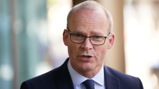 Minister for Foreign Affairs Simon Coveney said the protocol did not weaken the constitutional position of Northern Ireland in the UK. Photograph: Rebecca Black/PA Wire