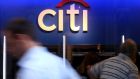 Citigroup led a surge in bank shares after Berkshire Hathaway revealed a big stake. Photograph: Jin Lee/Bloomberg