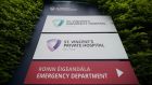Signage outside St Vincent’s  Hospital in Dublin.  Photograph: Niall Carson/PA Wire 
