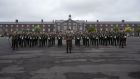 An event marking the 100th anniversary of the handover of Victoria Barracks in Cork from the British to the Provisional Government was marked on Wednesday by members of the Defence Forces based at the site, now known as Collins Barracks. Photograph: Defence Forces