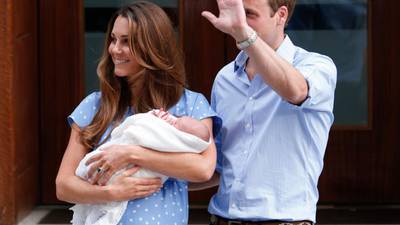 William and Kate leave hospital with baby prince
