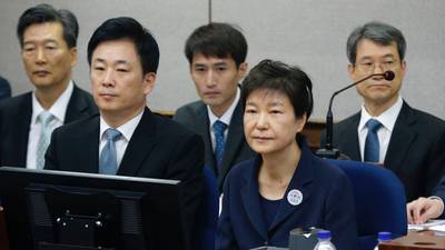 South Korea’s ex-president Park on trial amid nuclear tensions