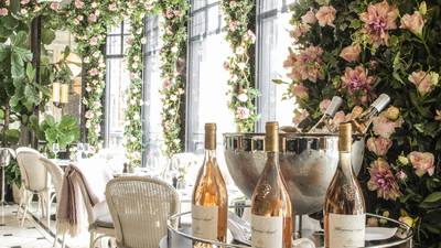 Rosé wines take flight on a floral terrace in the heart of Dublin
