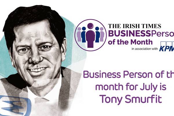 ‘The Irish Times’ Business Person of the Month: Tony Smurfit