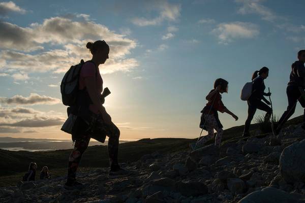 Thousands of pilgrims climb Croagh Patrick on Reek Sunday