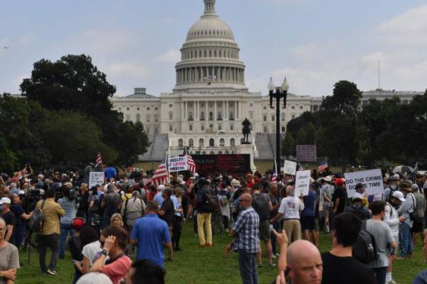 Small pro-Trump crowd rallies outside US Capitol for ‘Justice for J6’, four arrested