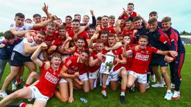 Cork hold off Dublin charge to land first U20 hurling title in 22 years