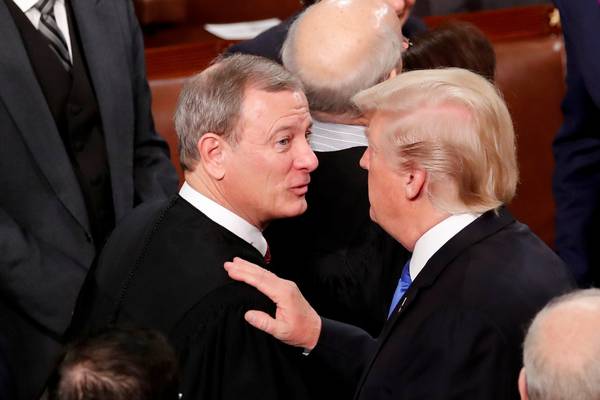 Trump hits back after rebuke from US chief justice