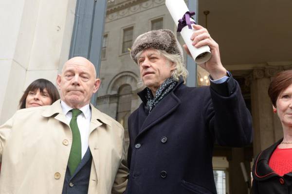 Geldof returns Freedom of Dublin in protest at ‘killer’ Suu Kyi