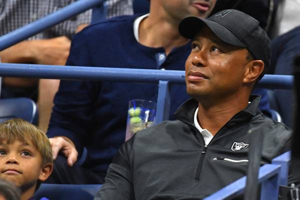 No Masters, so Tiger Woods battles son Charlie for green jacket