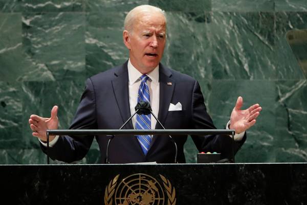 Biden urges world co-operation to tackle threats of climate change and disease