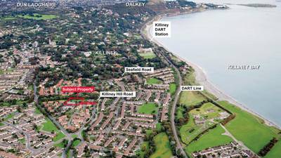 Housing redevelopment site in Killiney for €2.25m