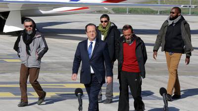 France denies paying ransom as  hostages return