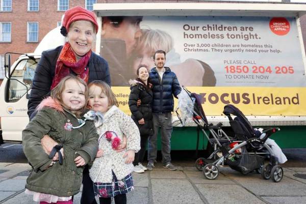 Sr Stan appeals for help at start of Focus Ireland’s Christmas campaign