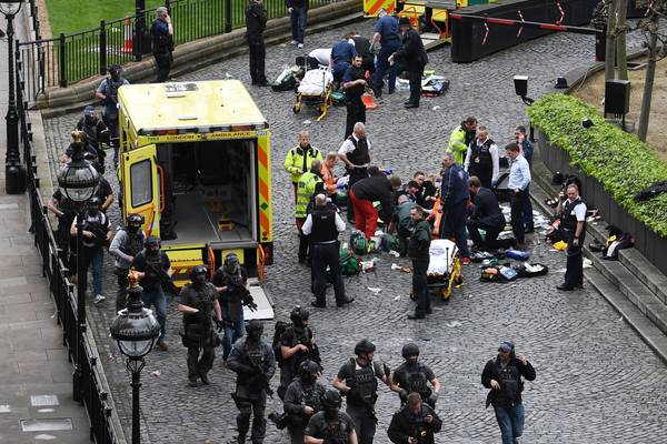 Five dead as knifeman attacks police in terrorist incident outside Houses of Parliament in London