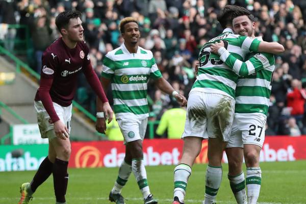 Celtic beat Hearts to restore 22-point lead at SPL summit