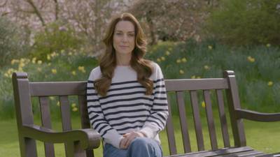 Britain’s Princess of Wales Kate Middleton announces she is being treated for cancer
