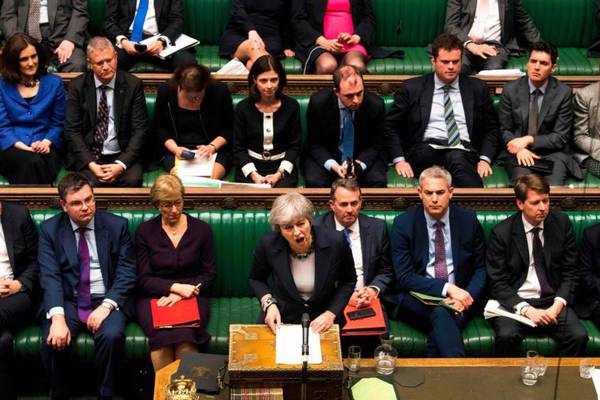 Theresa May tells MPs they must pass her Brexit deal or face long departure delay