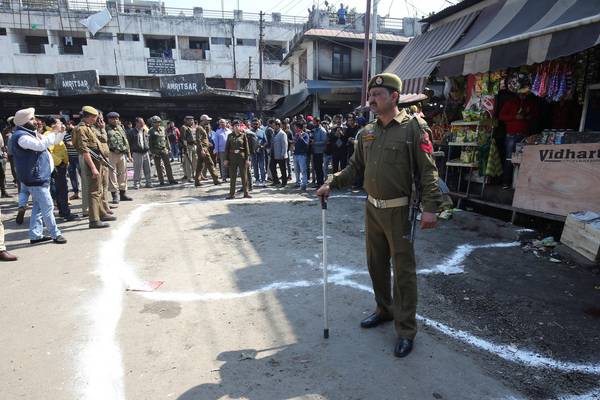 Grenade explosion in Indian-held Kashmir injures 18